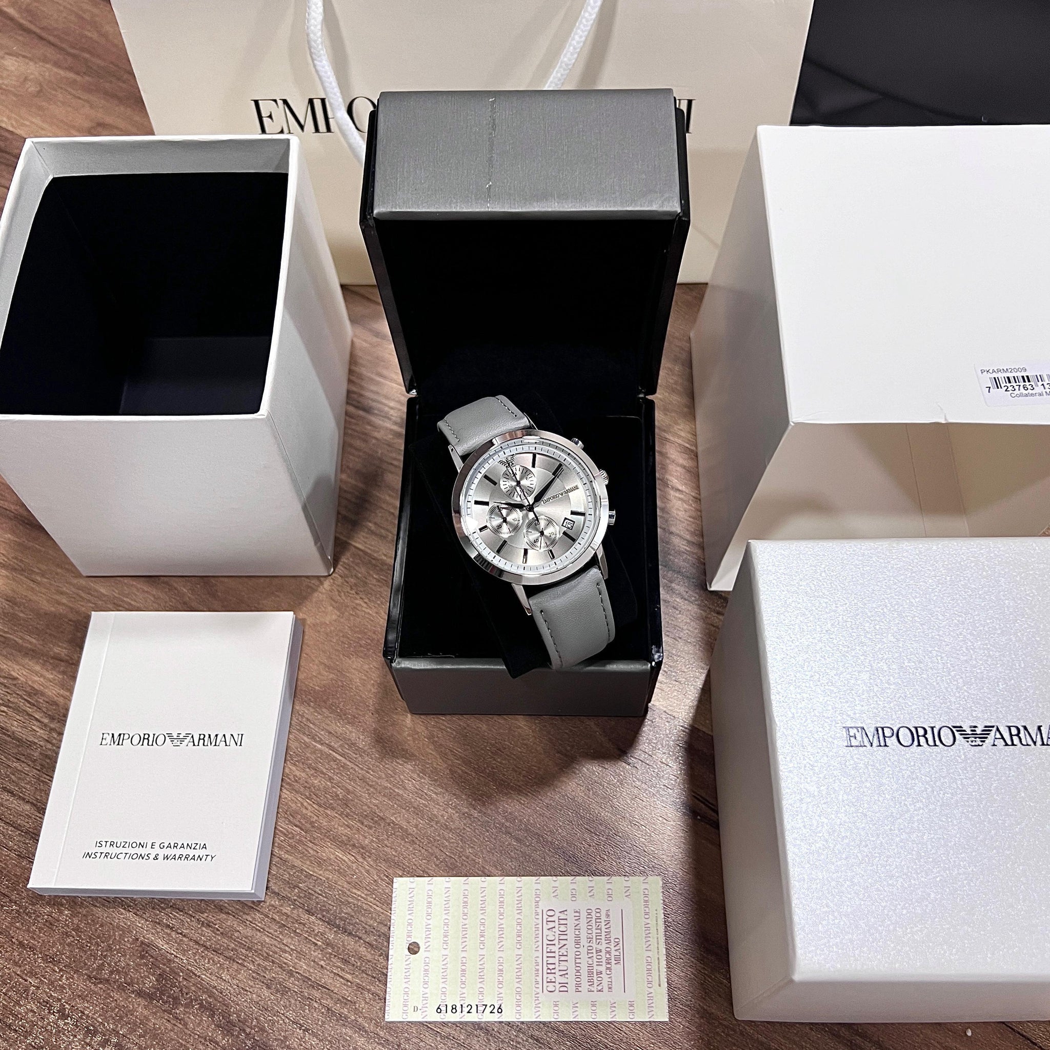 A fashion statement Grey Analog Emporio Armani