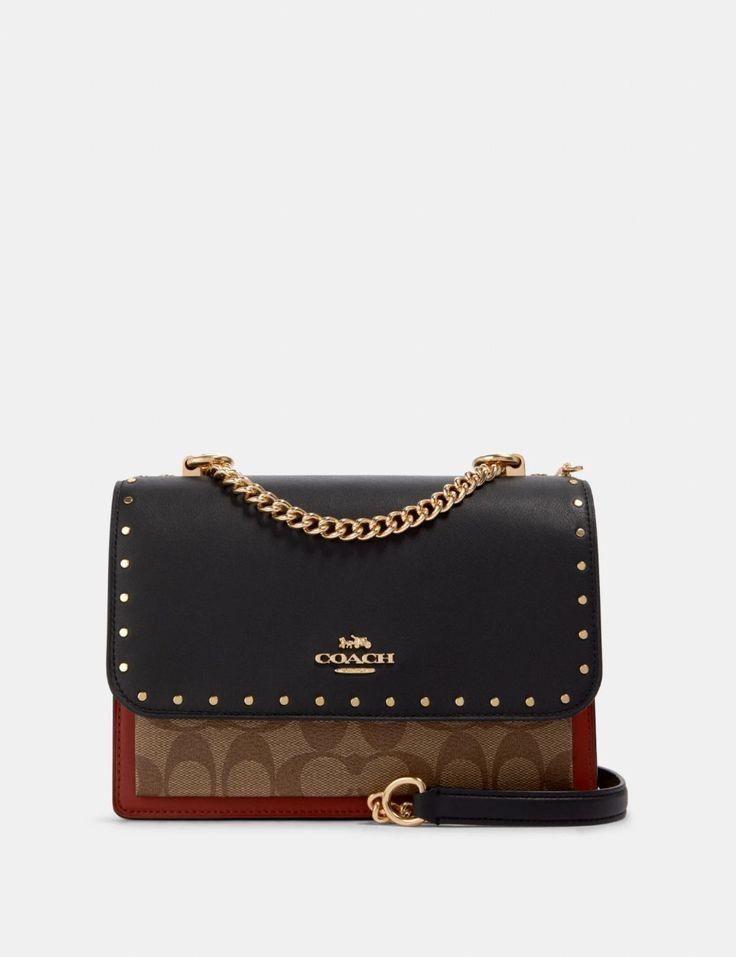 Coach Klare Signature Patched And Studded Handbag