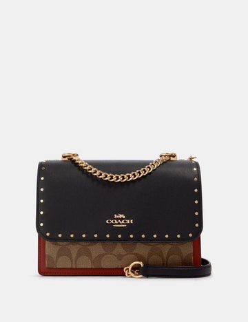 Coach Klare Signature Patched And Studded Handbag