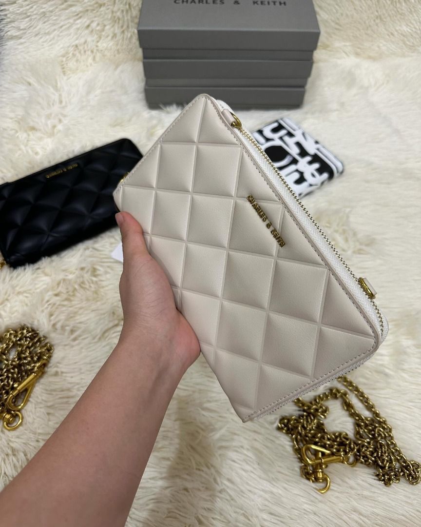 Charles & Keith CK Chain On Wallet With OG Box & Dust Bag