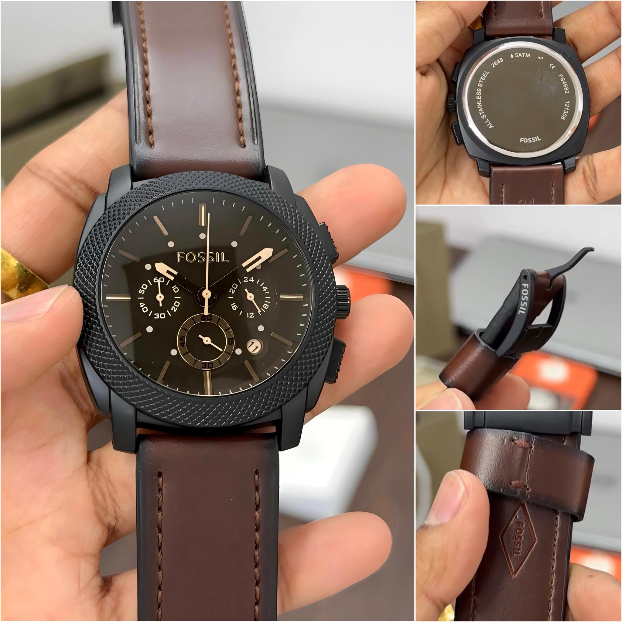 Fossil Machine Chronograph FS4656 premium quality