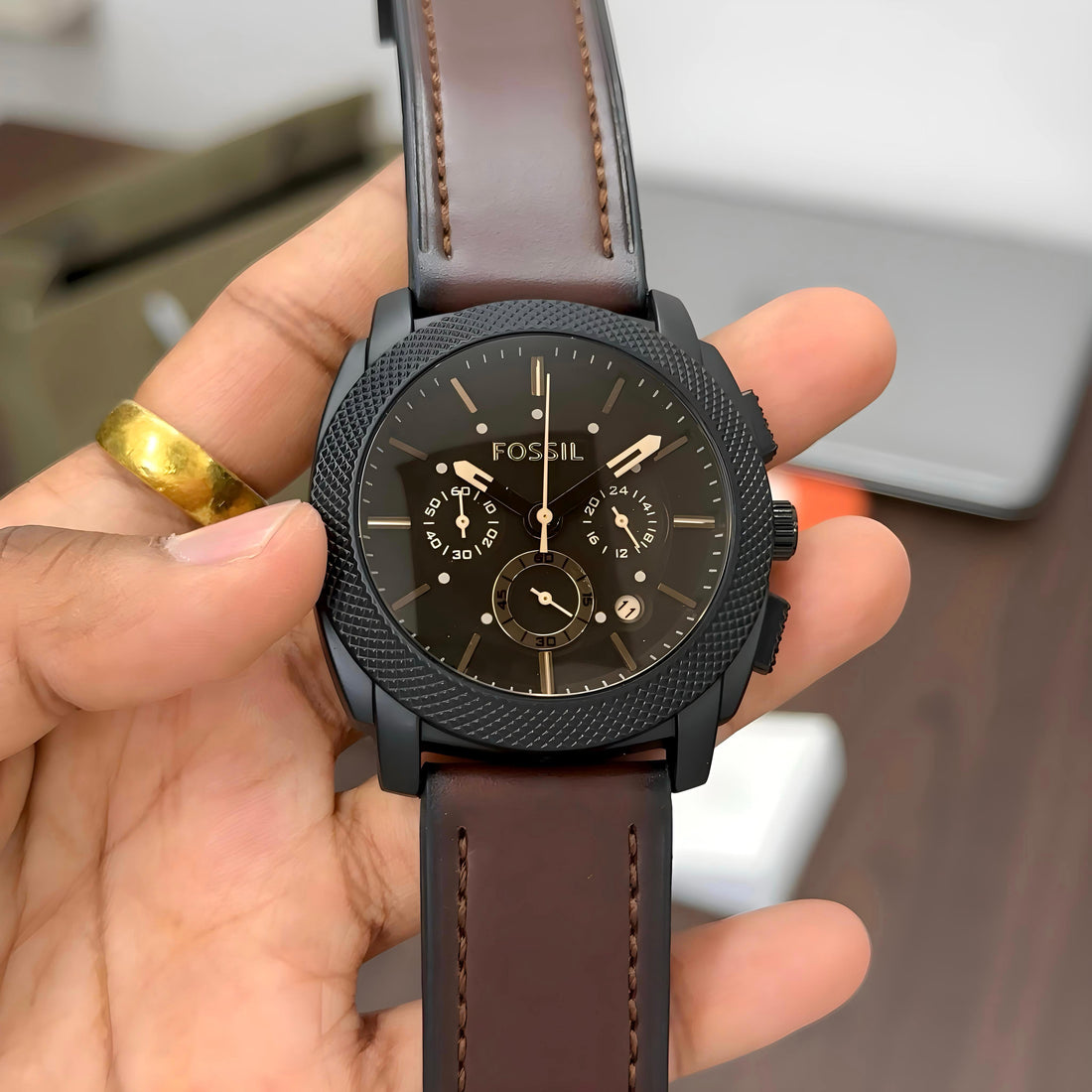 Fossil Machine Chronograph FS4656 premium quality