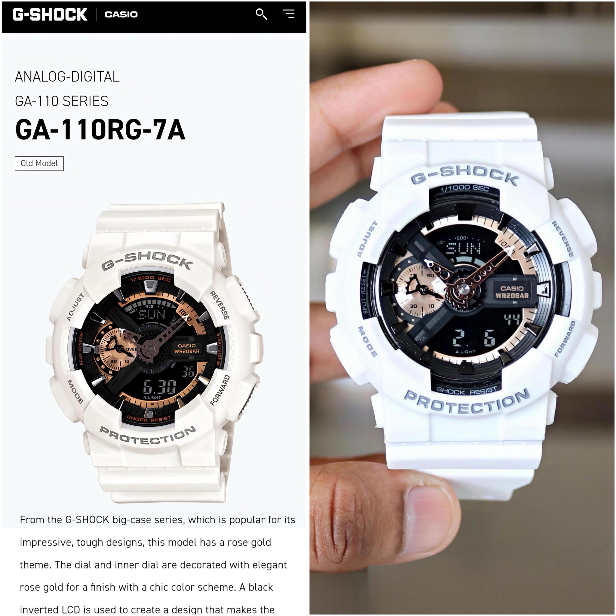 G-Shock GA110 White Original Model