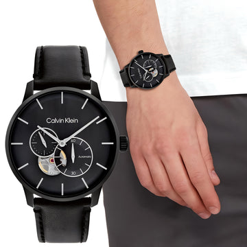 Calvin Klein Men's Z-Black on wrist Teaser