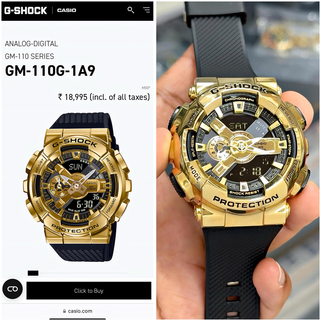 G-Shock Gold Steel Original Model Series