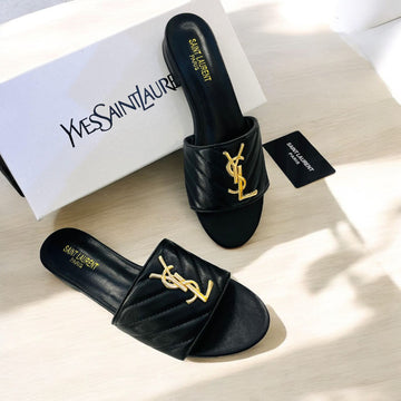 Ysl Casandra Black Slide