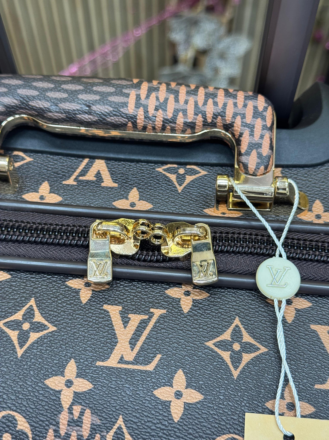 LOUIS VUITTON CHECKS MONO TROLLEY BAG