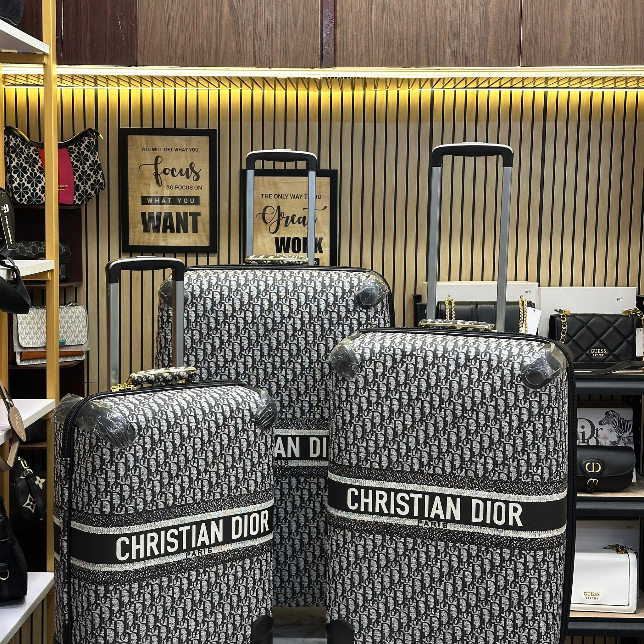 CHRISTIAN DIOR PREMIUM TROLLEY THREE BAG