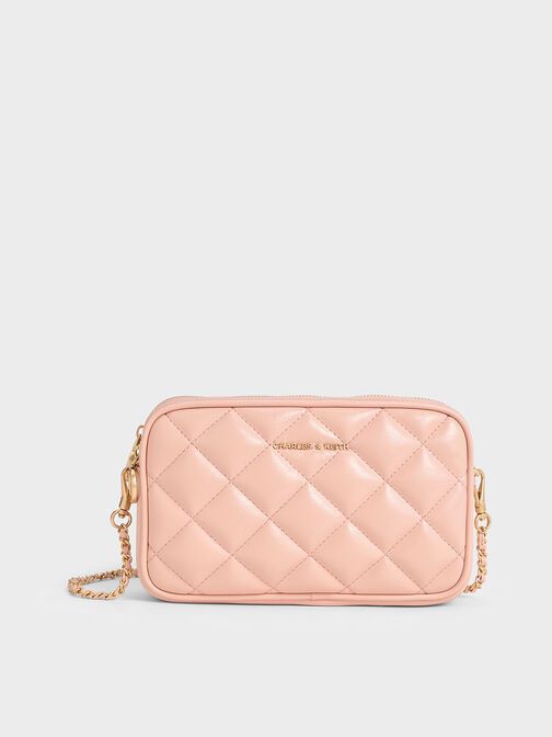 CHARLES & KEITH APFRA  QUILTED CROSSBODY SLING BAG