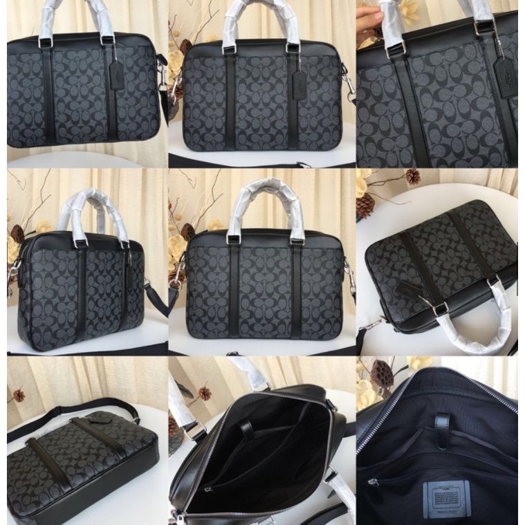 COACH PERRY SIGNATURE BRIEFCASE LAPTOP BAGS