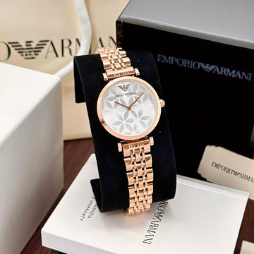 Emporio Armani Women's Floral Rose gold