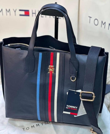 Tommy Hilfiger Iconic Leather Large Tote Bag