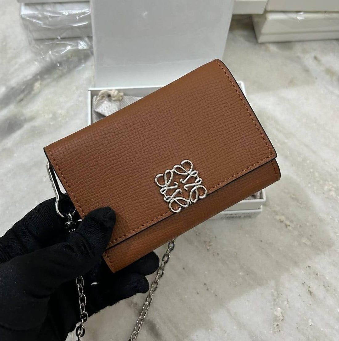 Loewe Anagram Wallet on a Chain