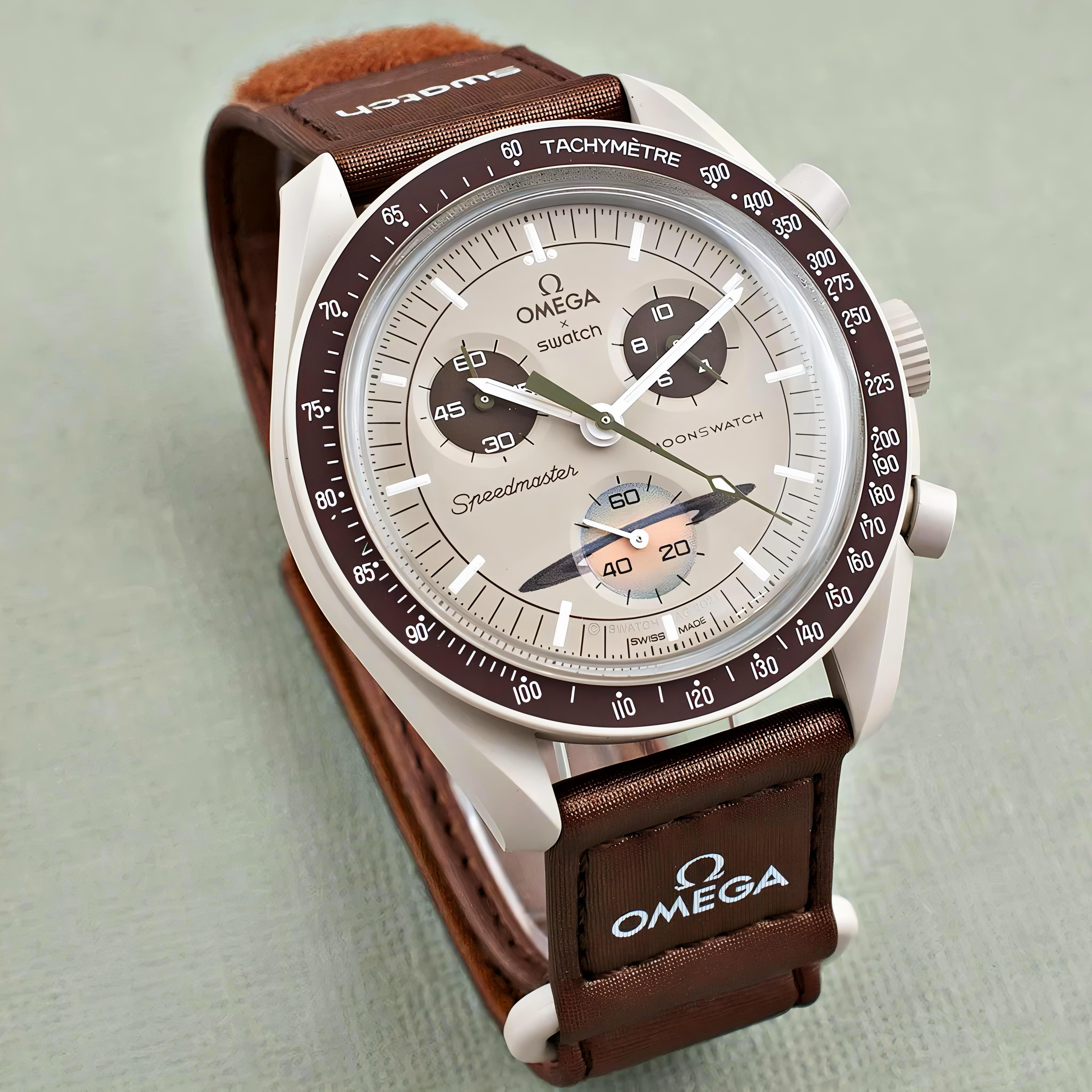 [訳あり]OMEGA スウォッチ　MISSION TO SATURN 中古品 OMEGA Swatch Omega Mission to Saturn スウォッチ × オメガ