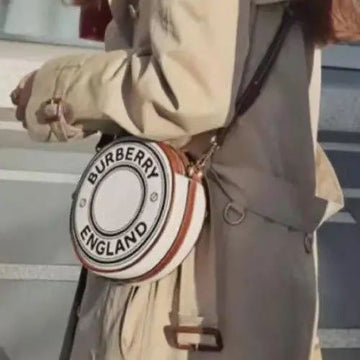 BURBERRY CANVAS LOUISE SHOULDER BAG IN TOWN