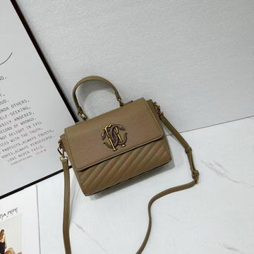 ROBERTO CAVALLI MIRROR SNAKE TOP HANDLE BAG