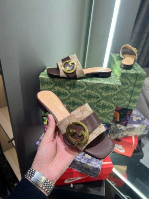 Gucci GG Blondie Slide With OG Box & Carry Bag