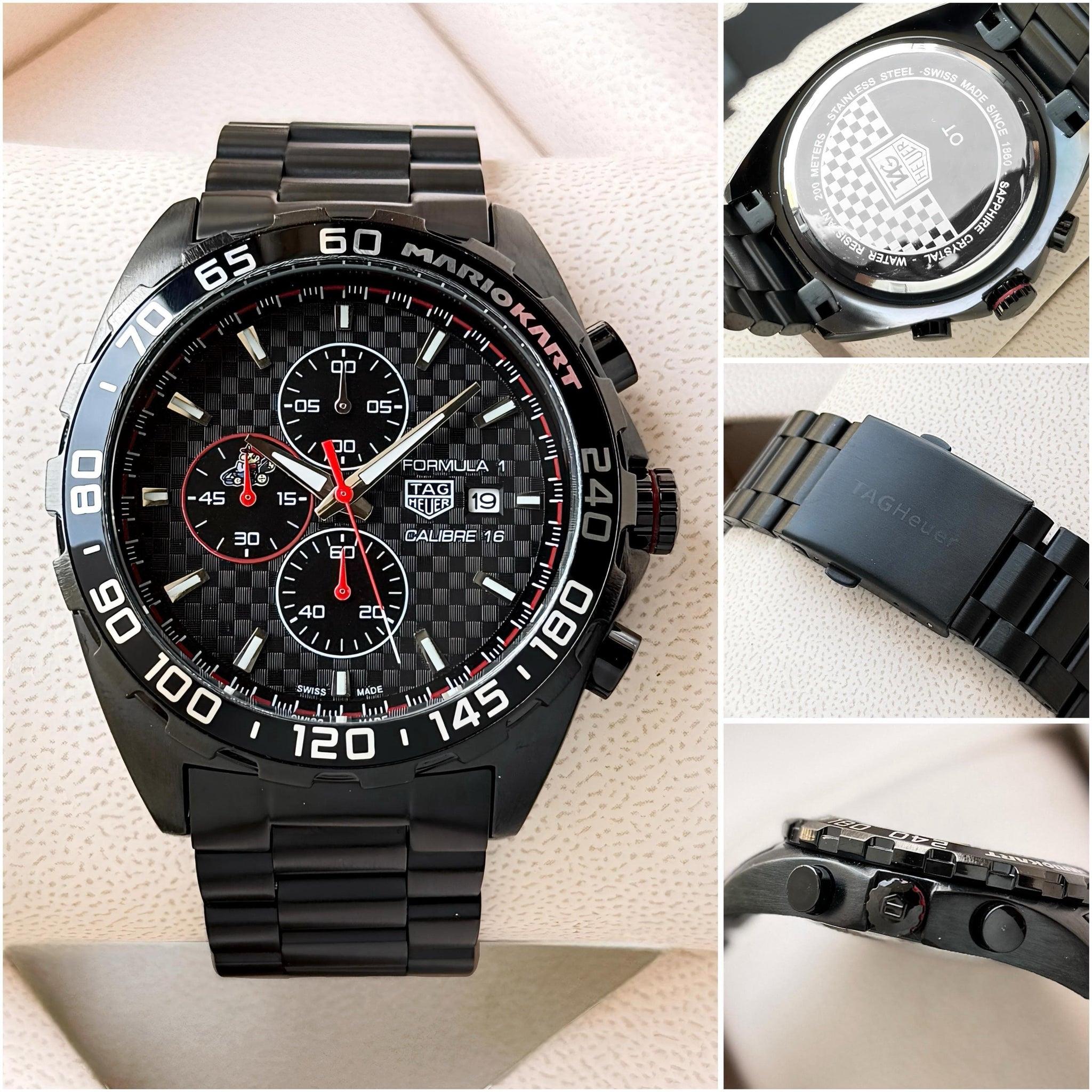 Tag Heuer Calibre 16 Mariokart Edition detailed with Perfection