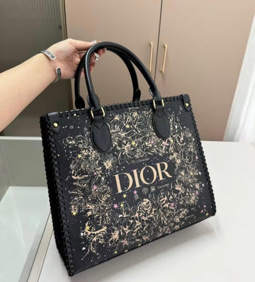 DIOR BRAIDED PRINTED MEDIUM SIZED TOTE BAG