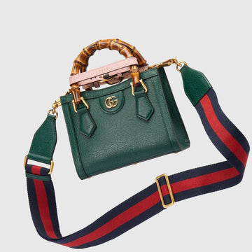 GUCCI DIANA BAMBOO LEATHER SMALL