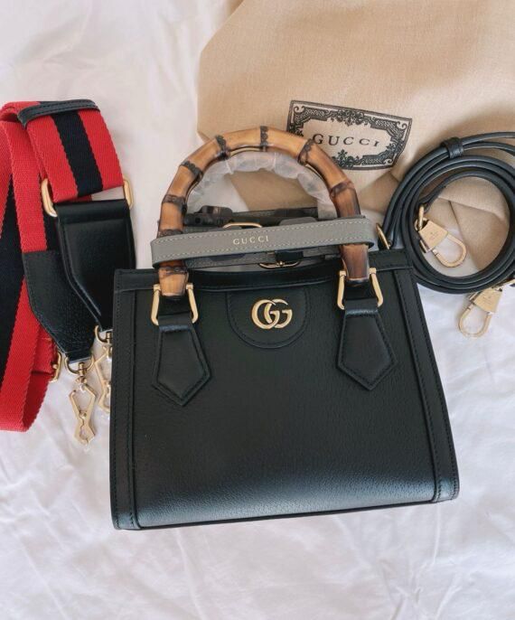 GUCCI DIANA BAMBOO LEATHER SMALL