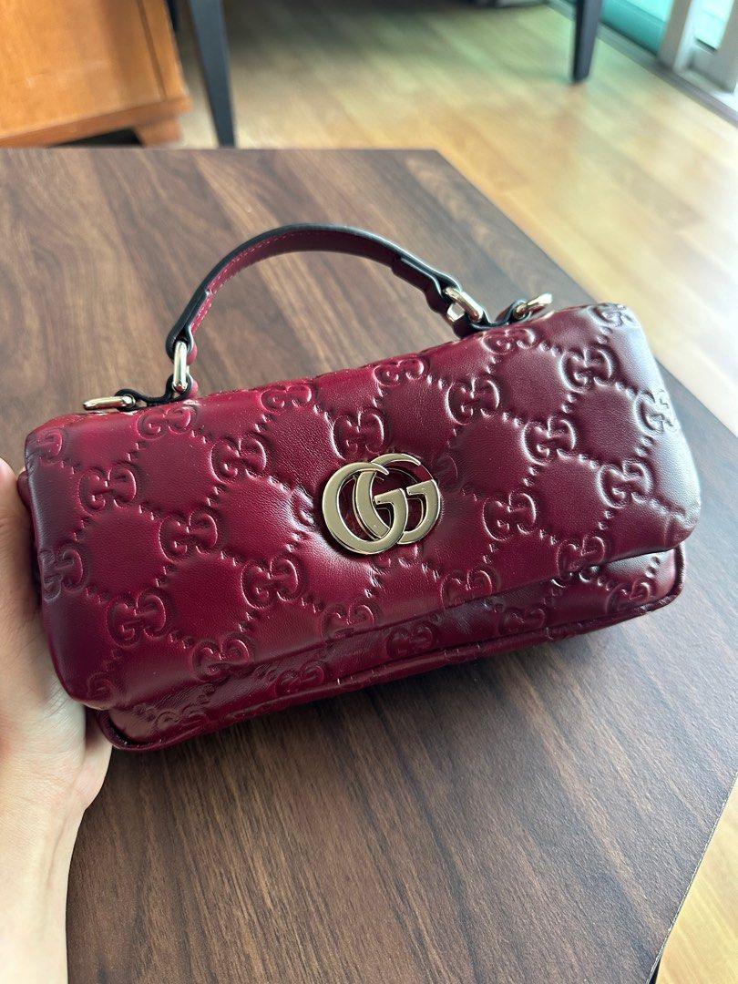 GUCCI GG MILANO TOP HANDLE SHOULDER BAG