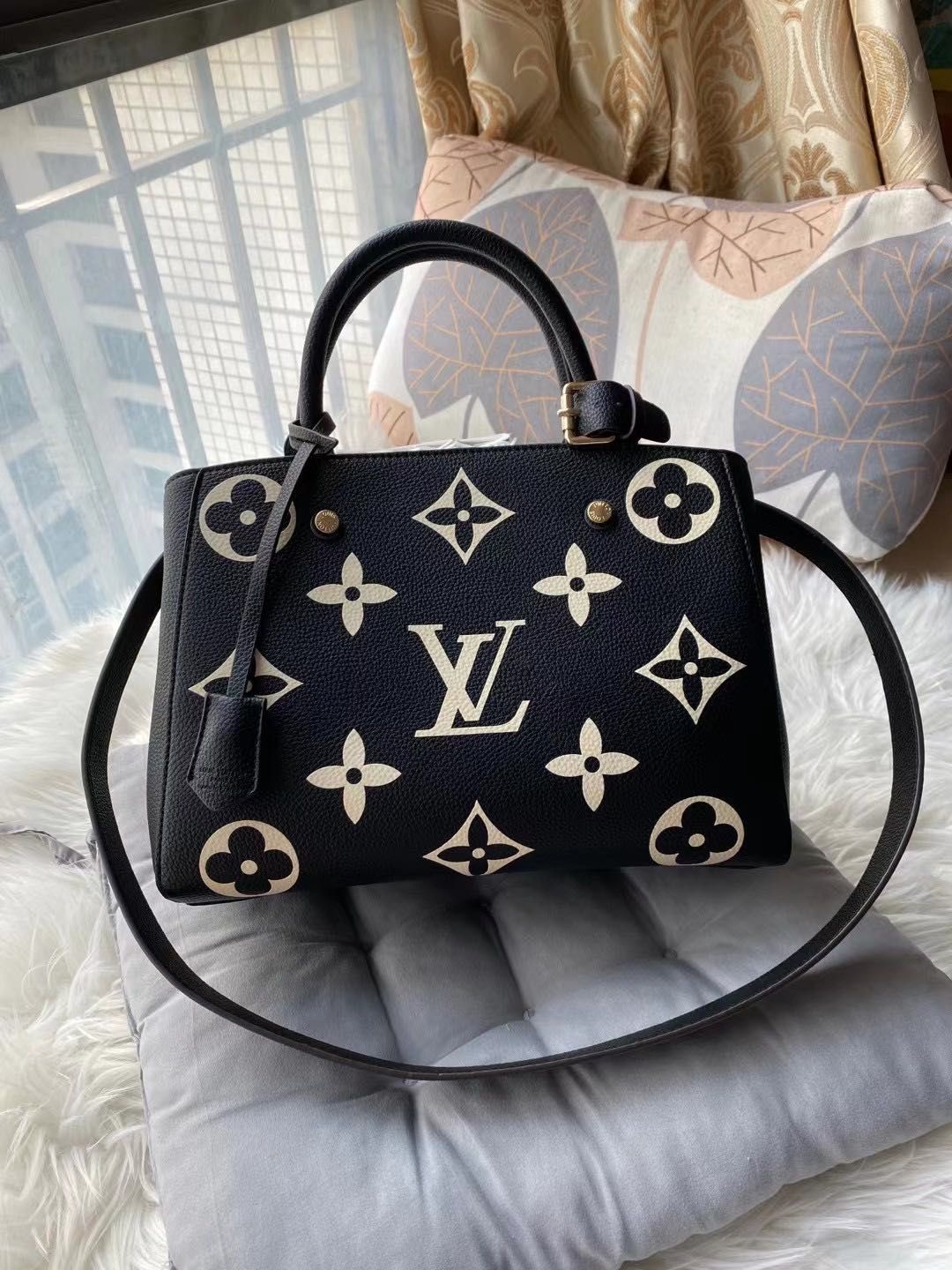 Louis Vuitton Montaigne Leather Bag