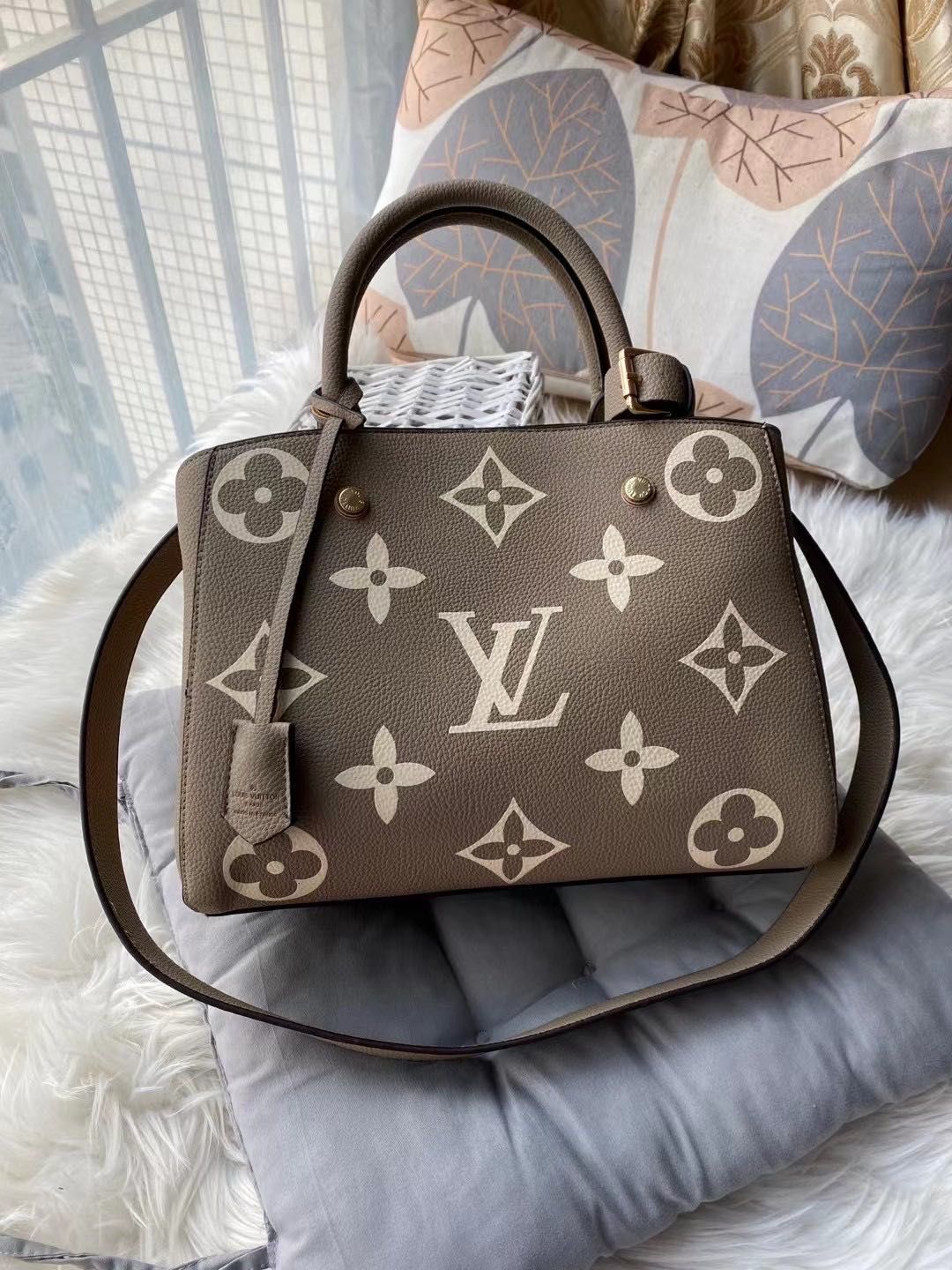 Louis Vuitton Montaigne Leather Bag