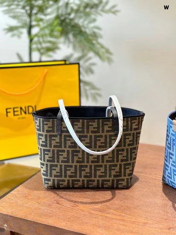 FENDI ZUCCA MEDIUM OPEN BUCKET TOTE