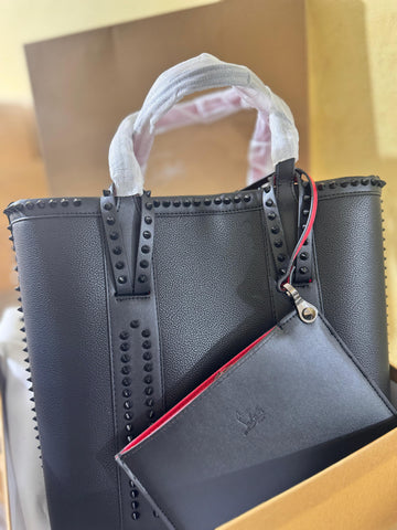 Christian Louboutin CABATA MEDIUM SIZE GENUINE LEATHER TOTE BAG