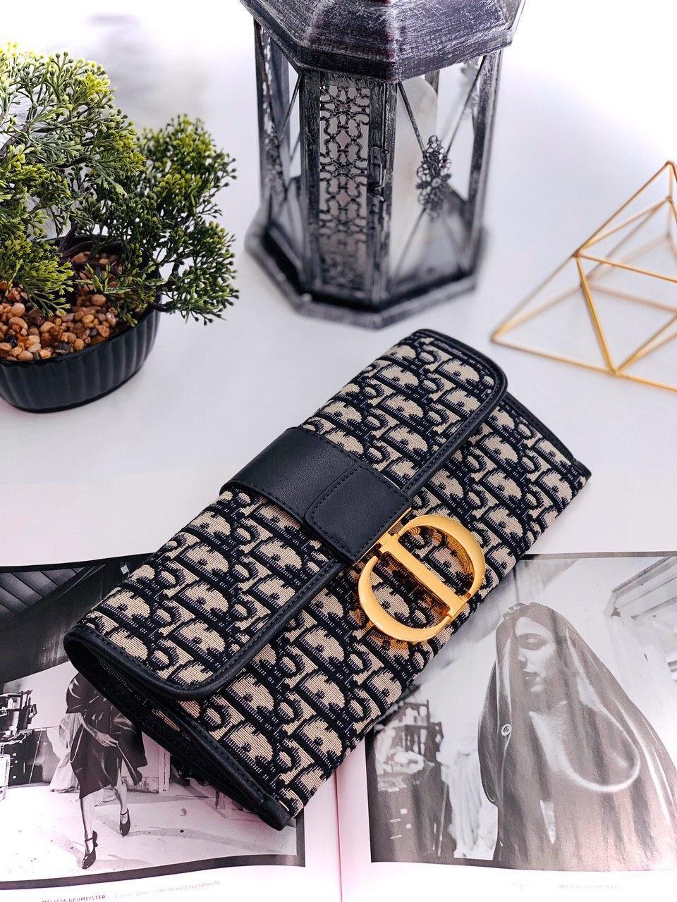 DIOR CD THREE FOLD LONG WALLETS