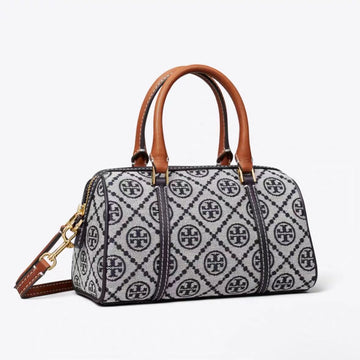 TORY BURCH T MONOGRAM BARREL BAG