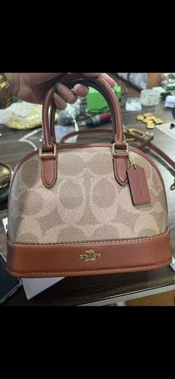 COACH SABRINA SATCHEL IN SIGNATURE AND COLORBLOCK SERIES