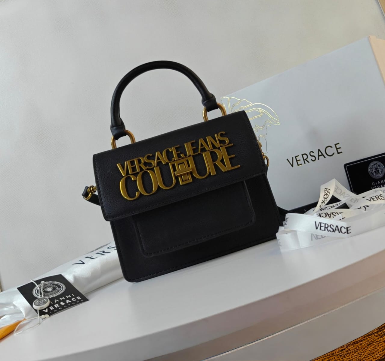 VERSACE JEANS COUTURE LOGO LOCK BAGS