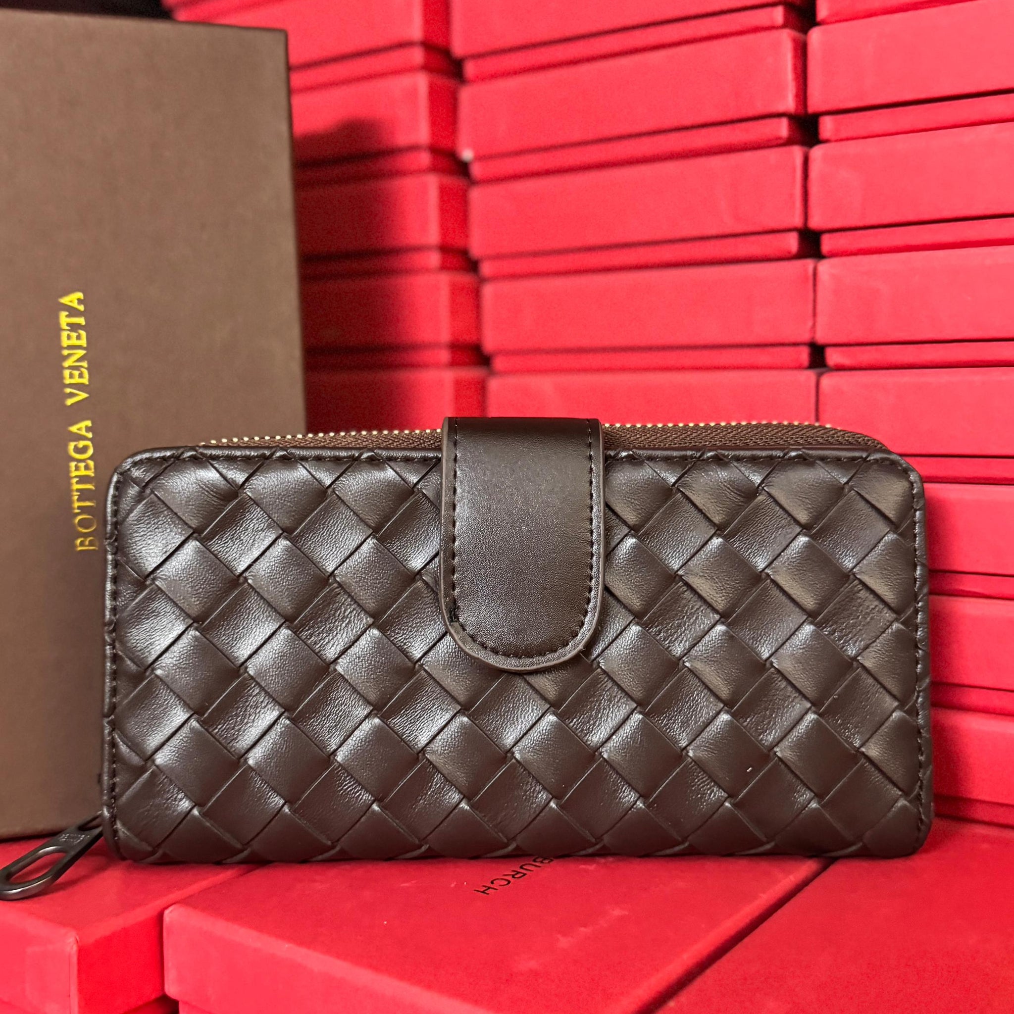 BOTTEGA VENETA LONG ZIPPER + BOOK FOLD WALLETS