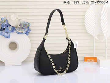 MICHAEL KORS PIPER LEATHER SHOULDER BAGS