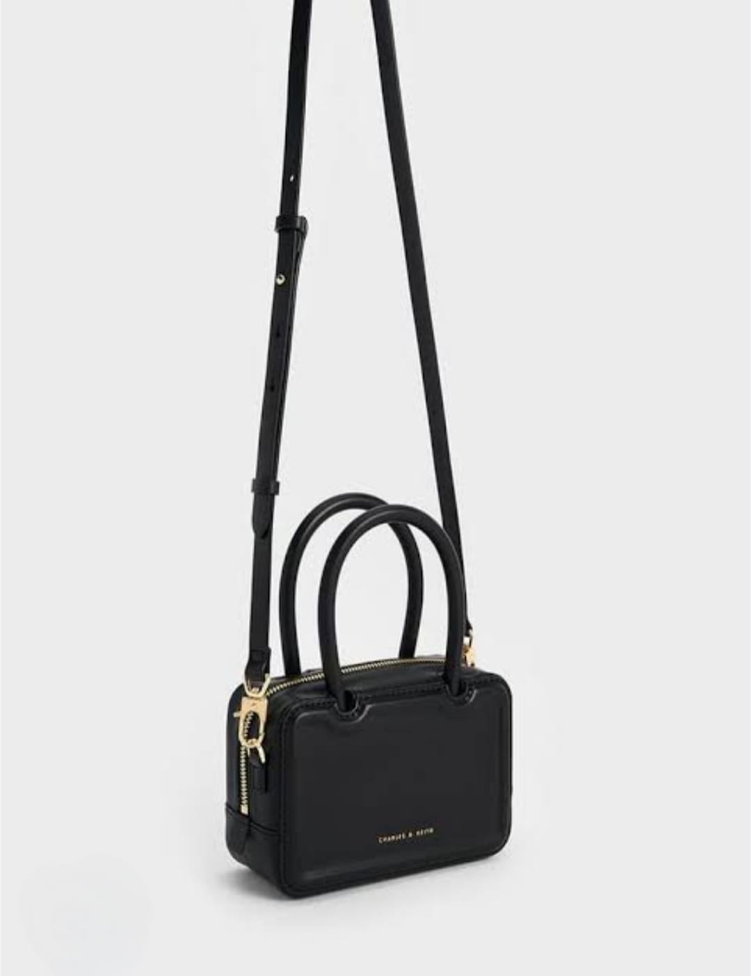 CHARLES & KEITH PERLINE ELONGATED TOP HANDLE BAGS