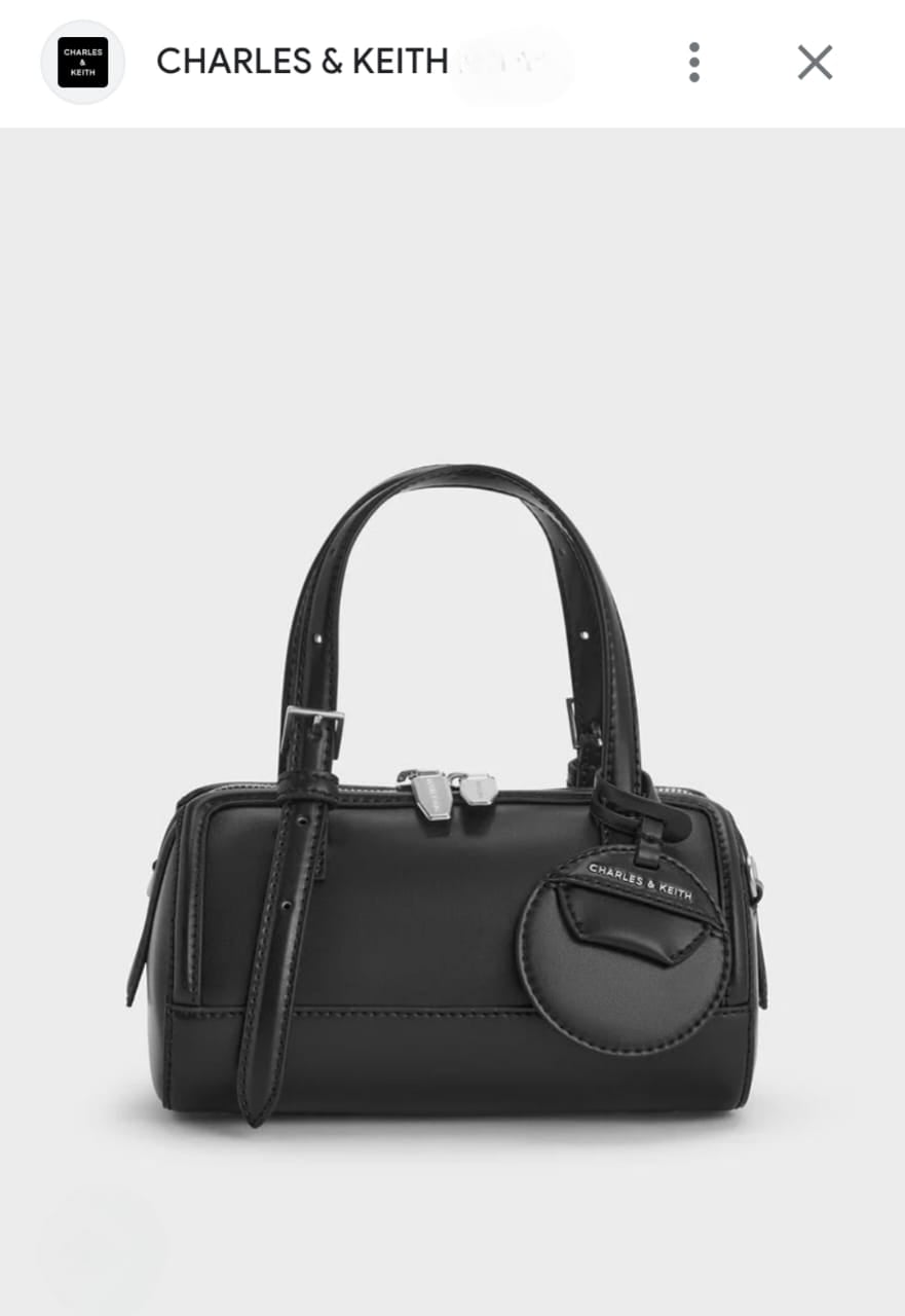 CHARLES & KEITH NOIR ENOLA BOWLING BAG