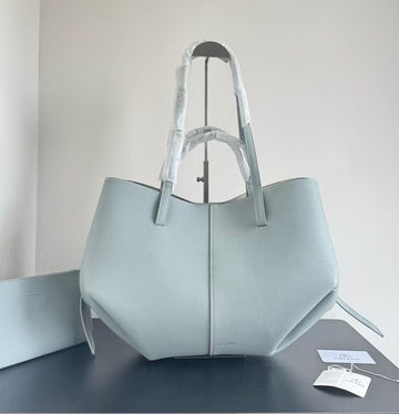 POLENE GRAINED LEATHER TOTE BAG