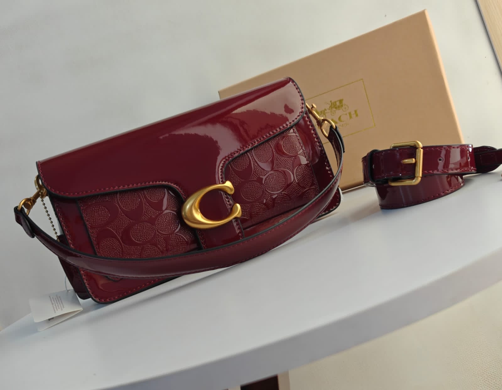 COACH TABBY IN PATENT LEATHER