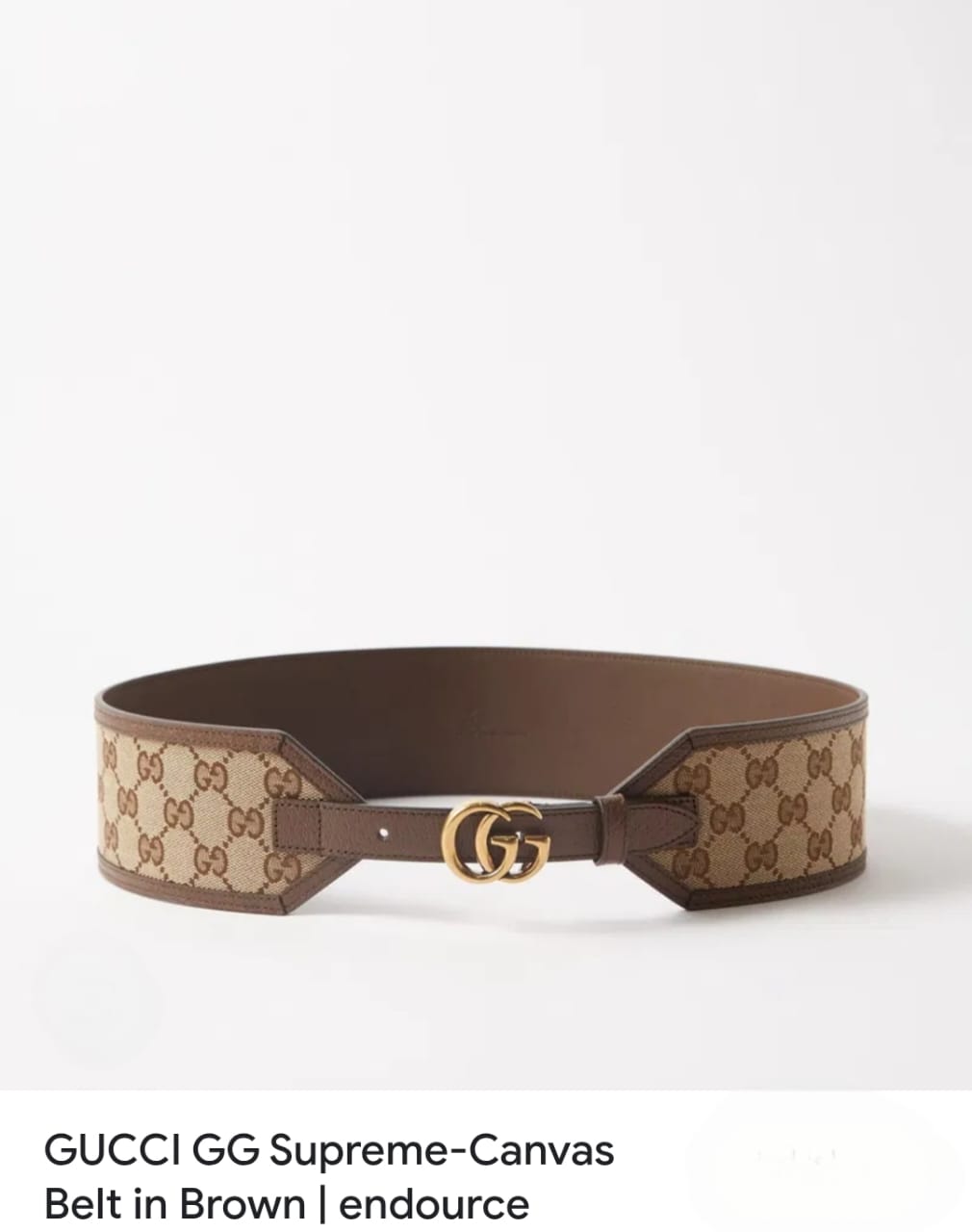 GUCCI GG SUPREME BROAD BELTS