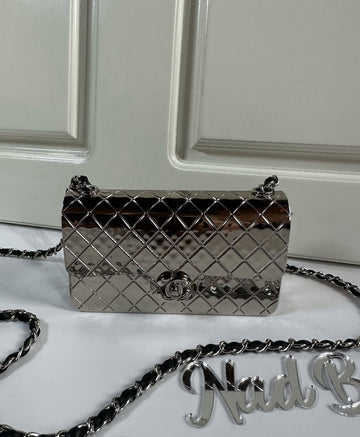 CHANEL METAL MINI SLING BAG