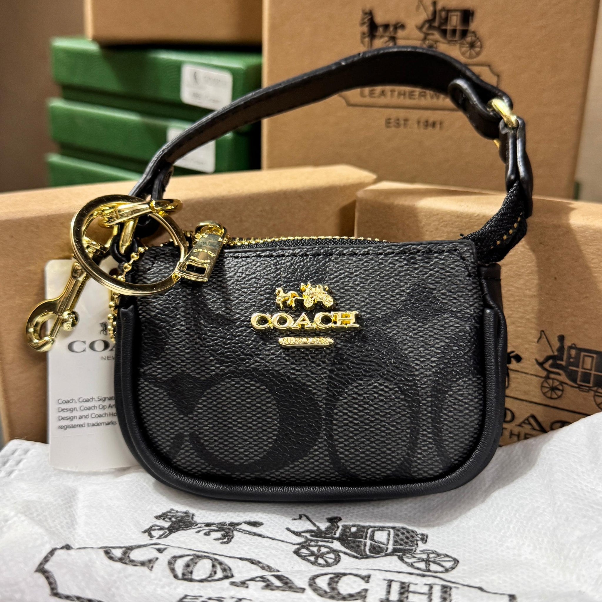 COACH NANO BAG KEY CHARM