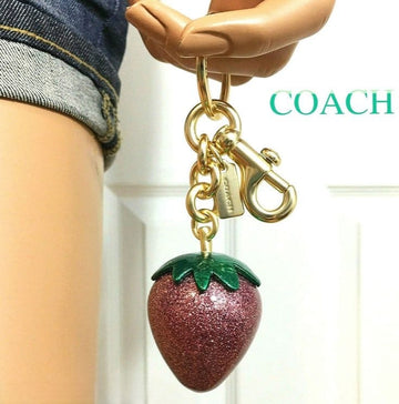 COACH STRAWBERRY BAG CHARMS CUM KEY CHAIN