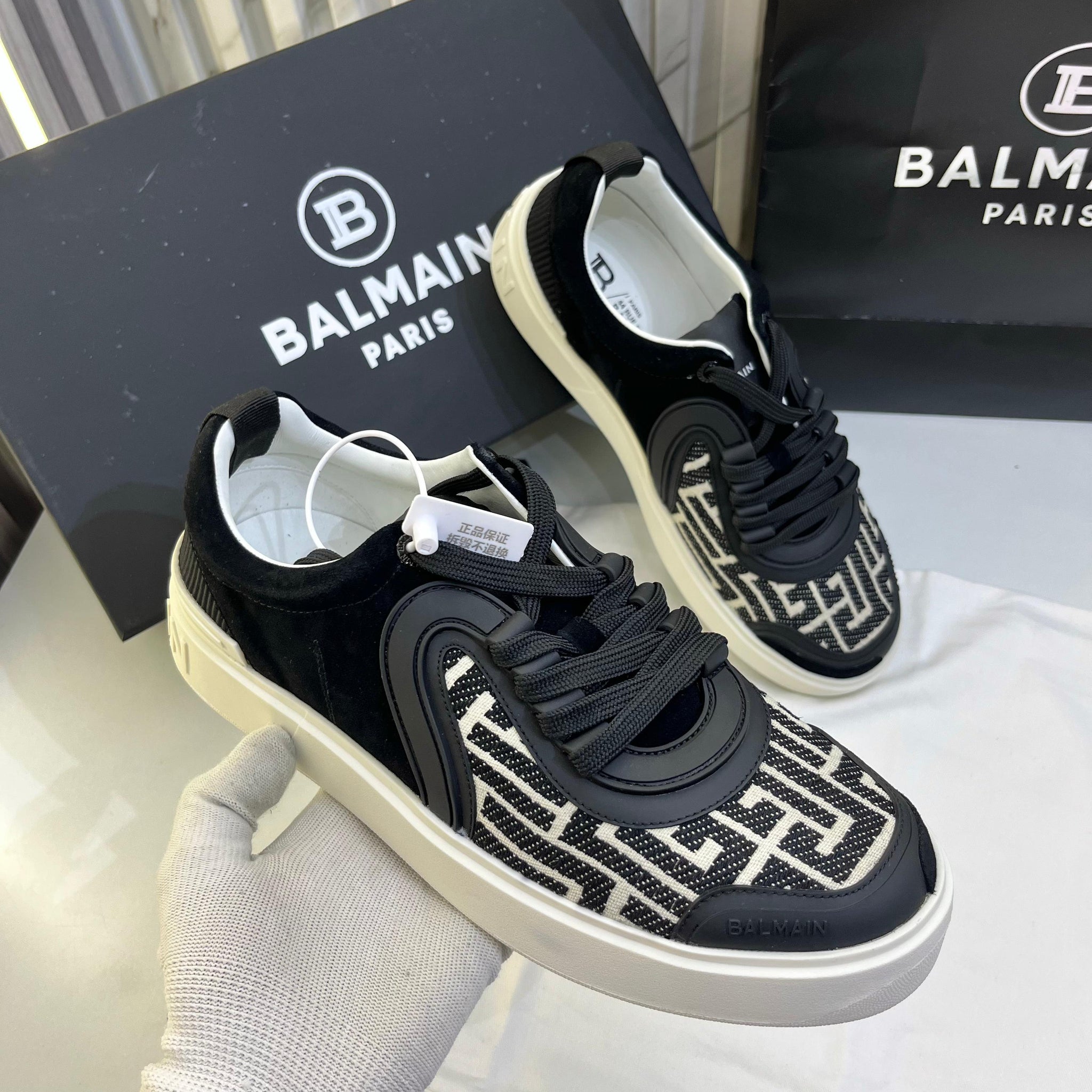 Balmain B-Court Black Sneaker (Preapid Only)