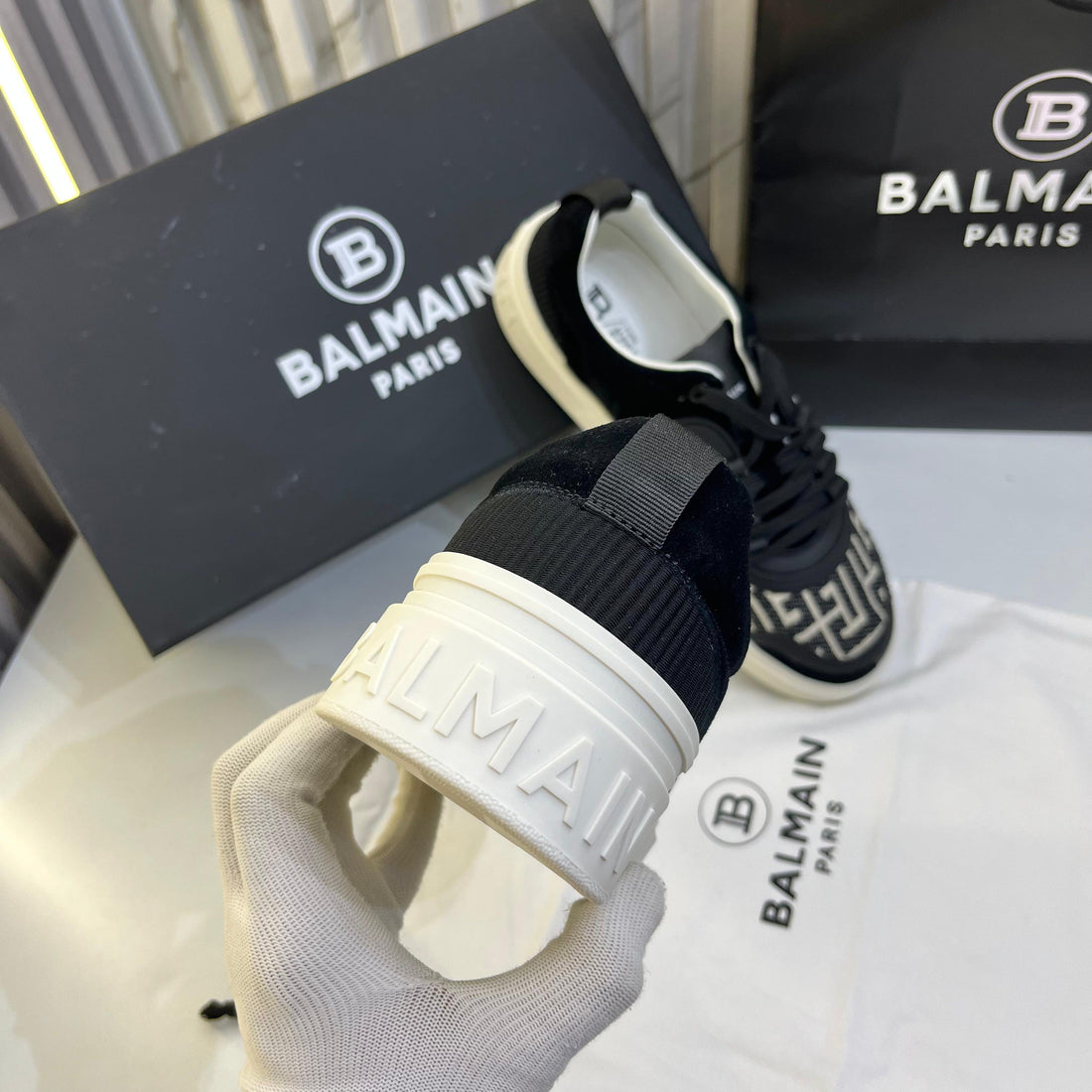 Balmain B-Court Black Sneaker (Preapid Only)