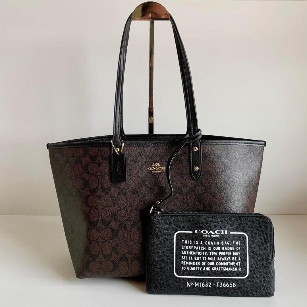 COACH CITY POUCH TOTE