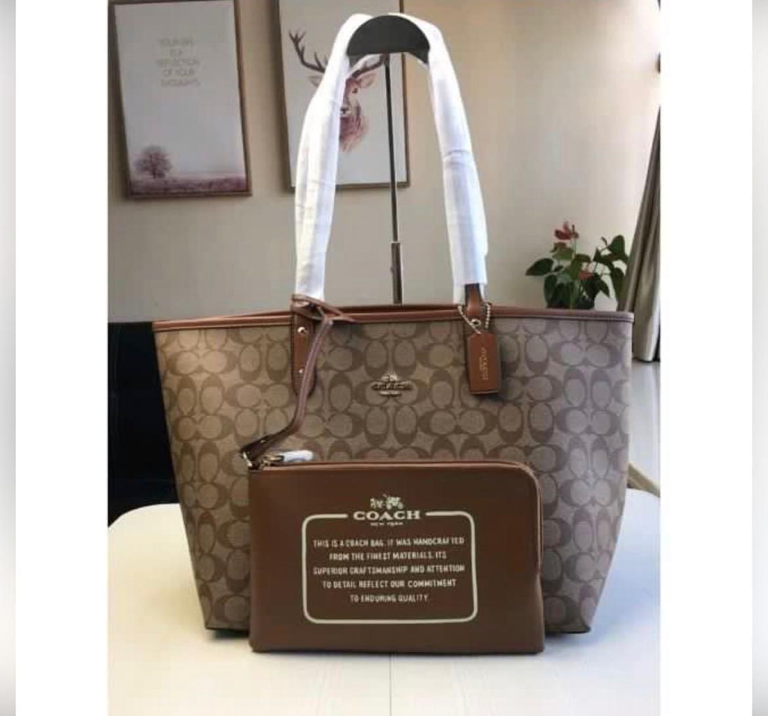 COACH CITY POUCH TOTE
