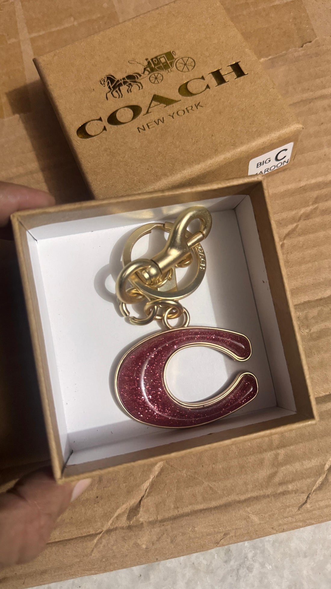 COACH C LOGO CHARM