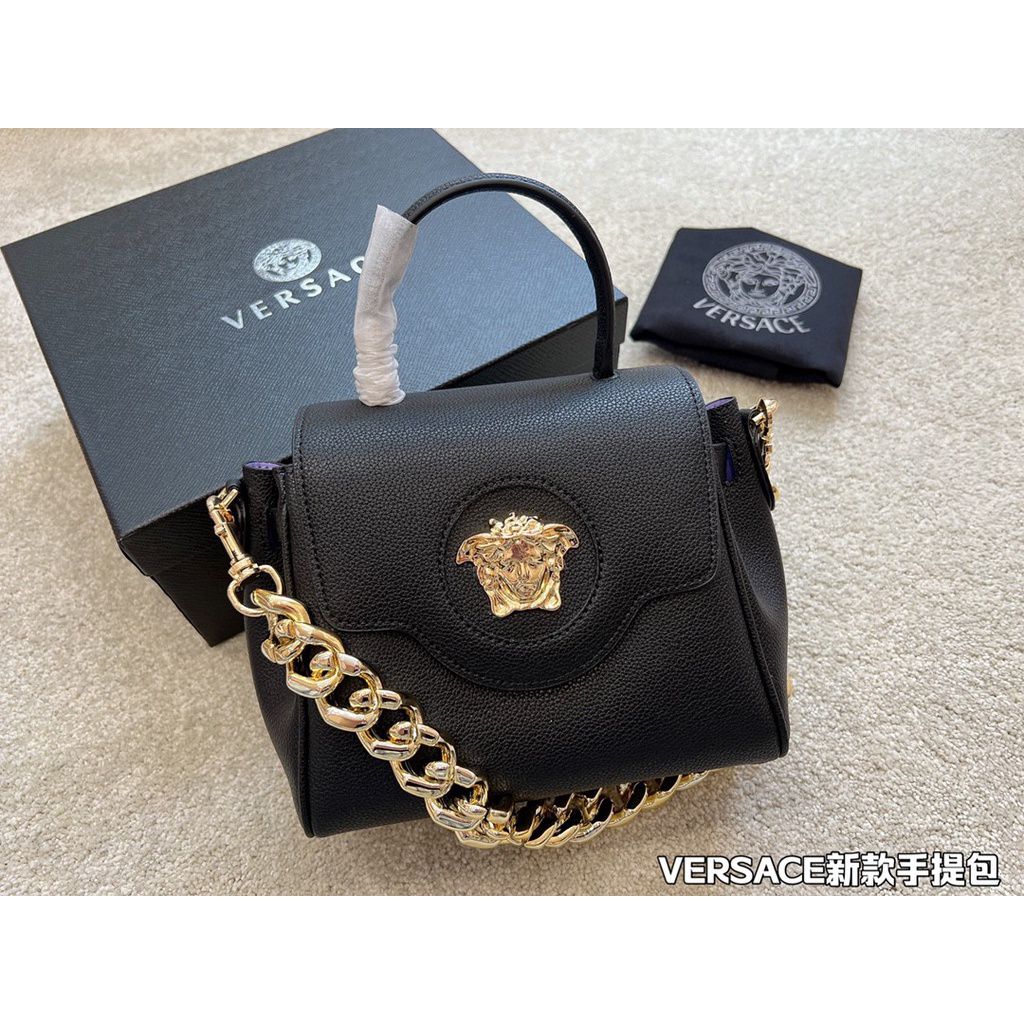 VERSACE LA MEDUSA TOP HANDLE BAG